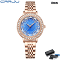 Relógio Feminino Lapidado CRRJU - Exuberância e Sofisticação