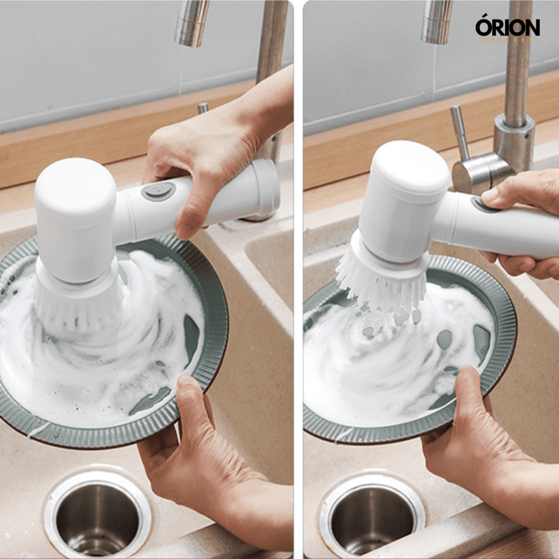 Escova MultiClean Pro 5 em 1 : limpe sua casa 10x mais rápido e sem esforço