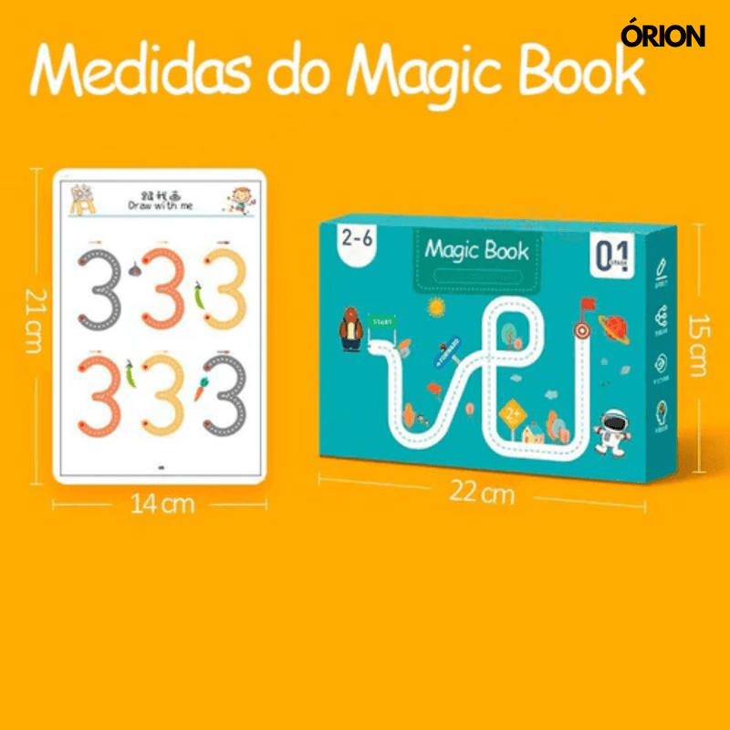 MagicBook™ - Caderno de Traço e Desenho Infantil + BRINDE