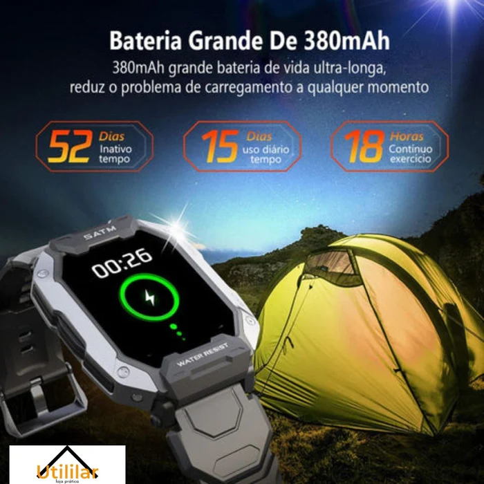 Power Elite 3.0 - Smartwatch Indestrutível + BRINDES