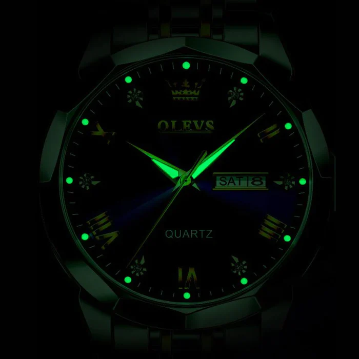 Relógio de Luxo Olevs 3D